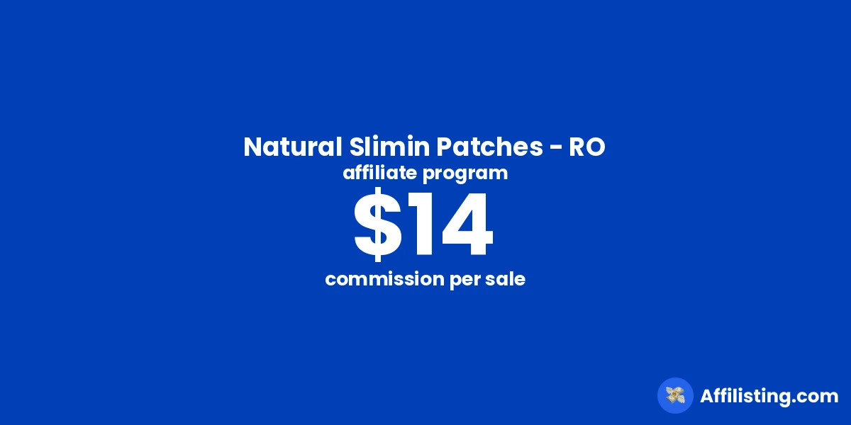 Natural Slimin Patches - RO affiliate program