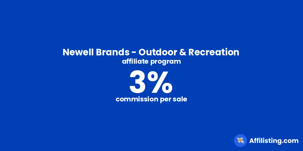Newell Brands - Outdoor & Recreation affiliate program