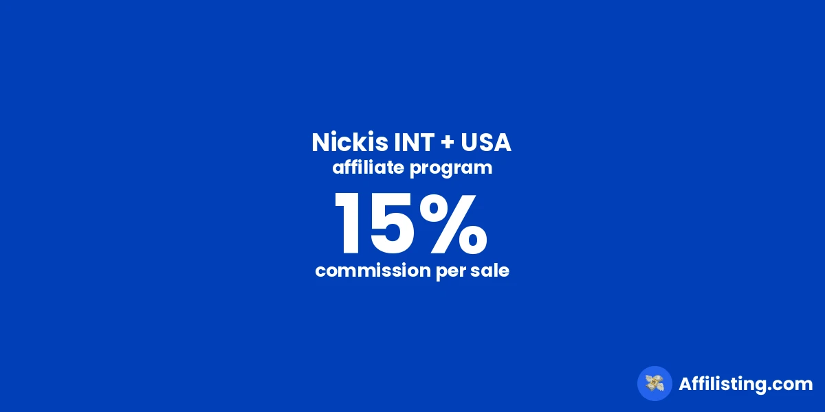 Nickis INT + USA affiliate program