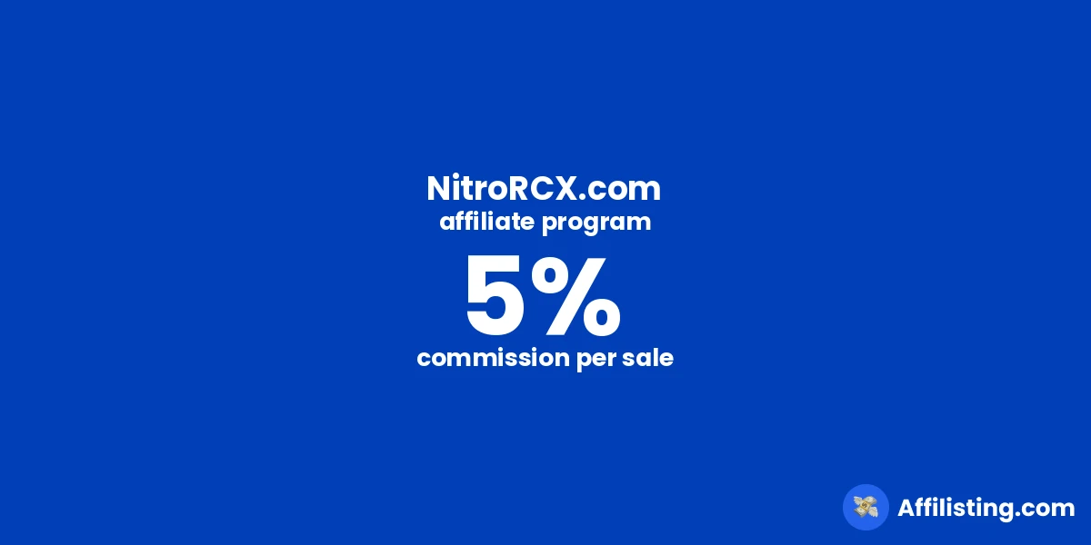 NitroRCX.com affiliate program