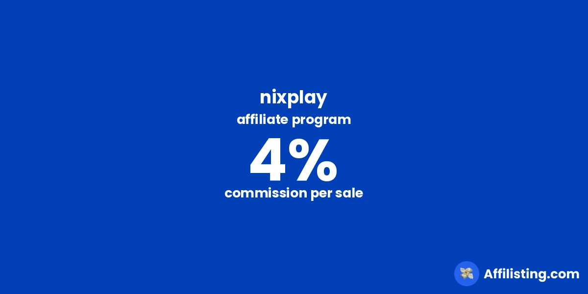 nixplay affiliate program