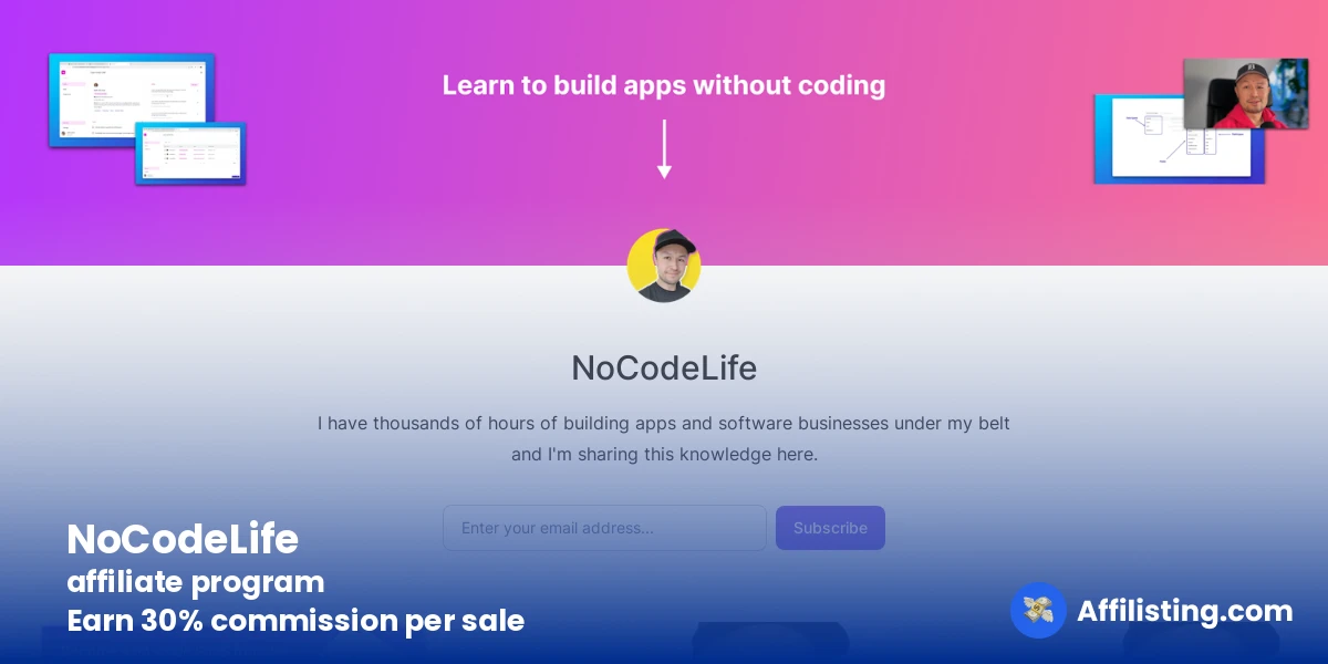 NoCodeLife affiliate program