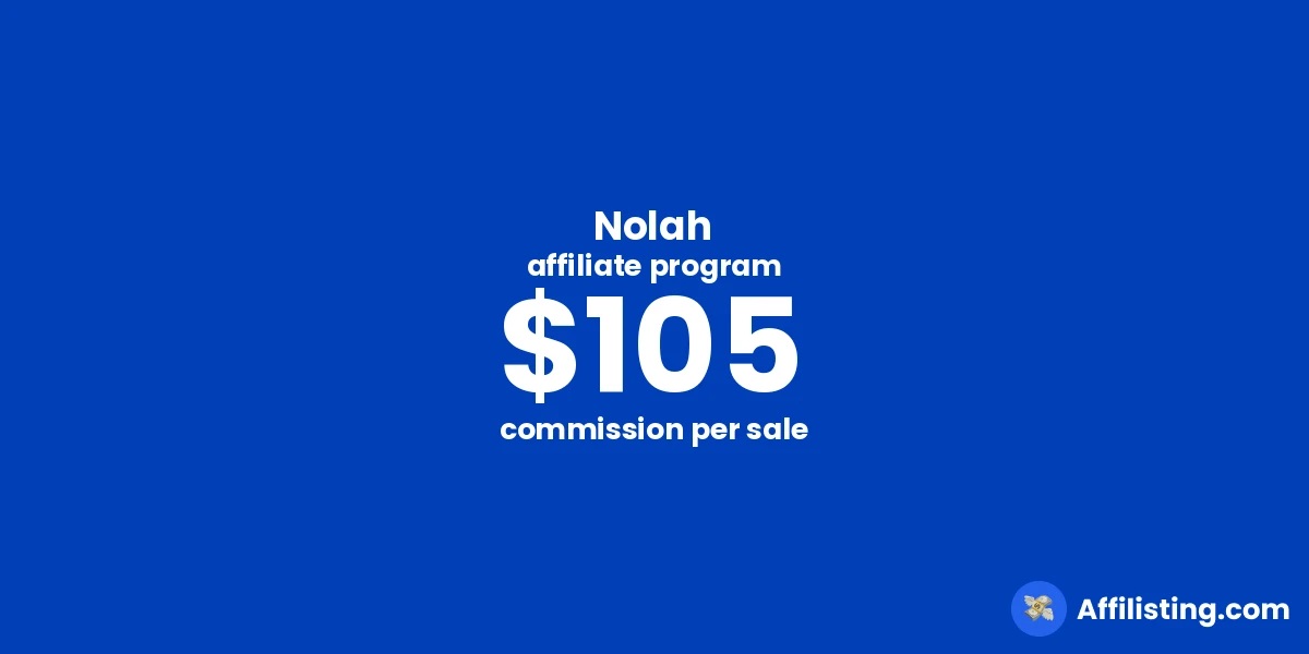 Nolah affiliate program