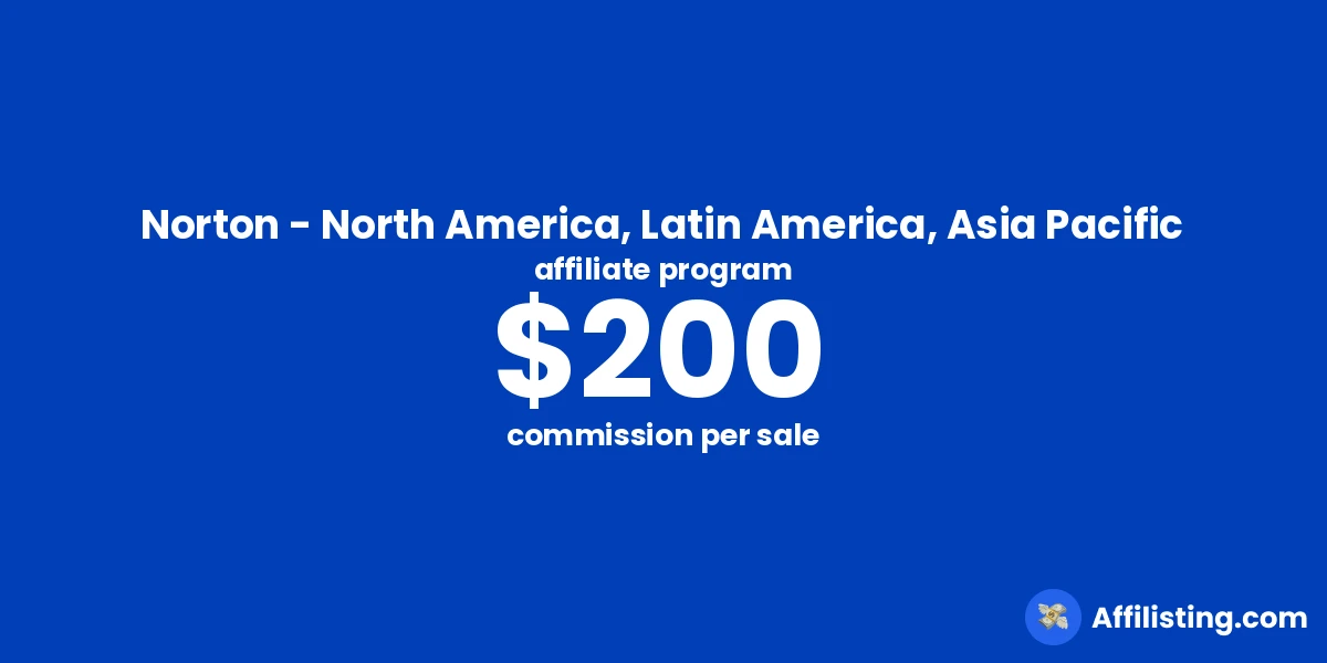 Norton - North America, Latin America, Asia Pacific affiliate program