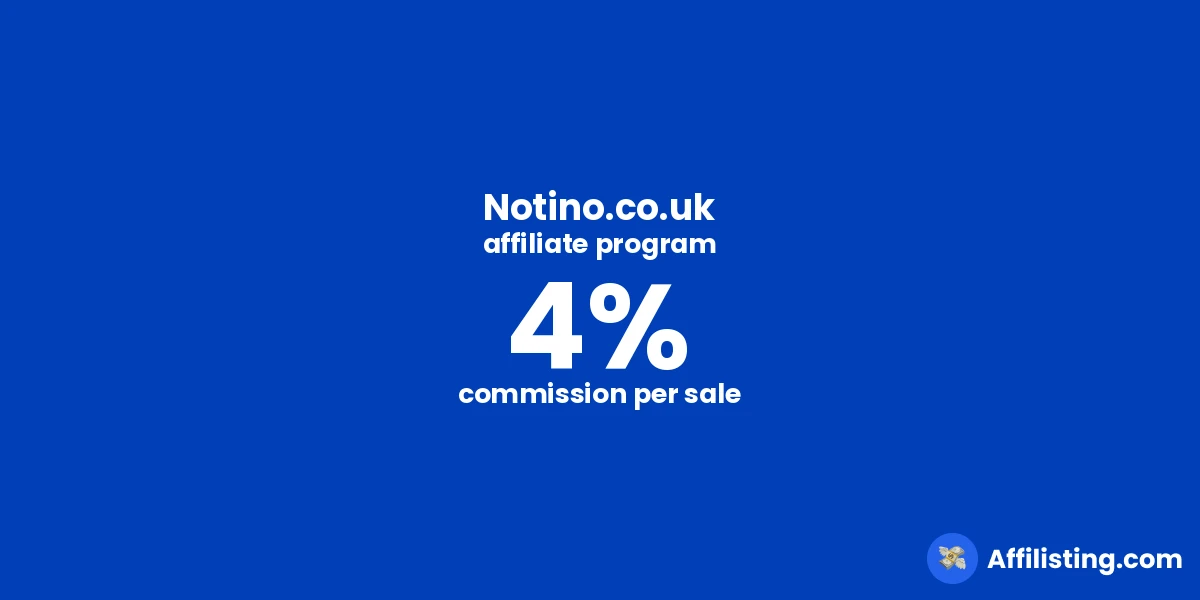 Notino.co.uk affiliate program