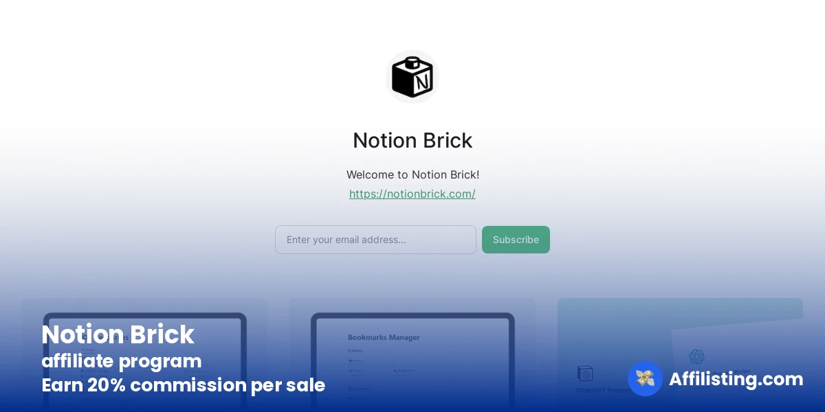 Notion Brick affiliate program