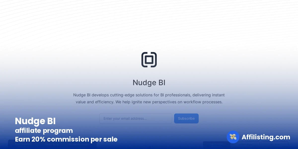 Nudge BI affiliate program