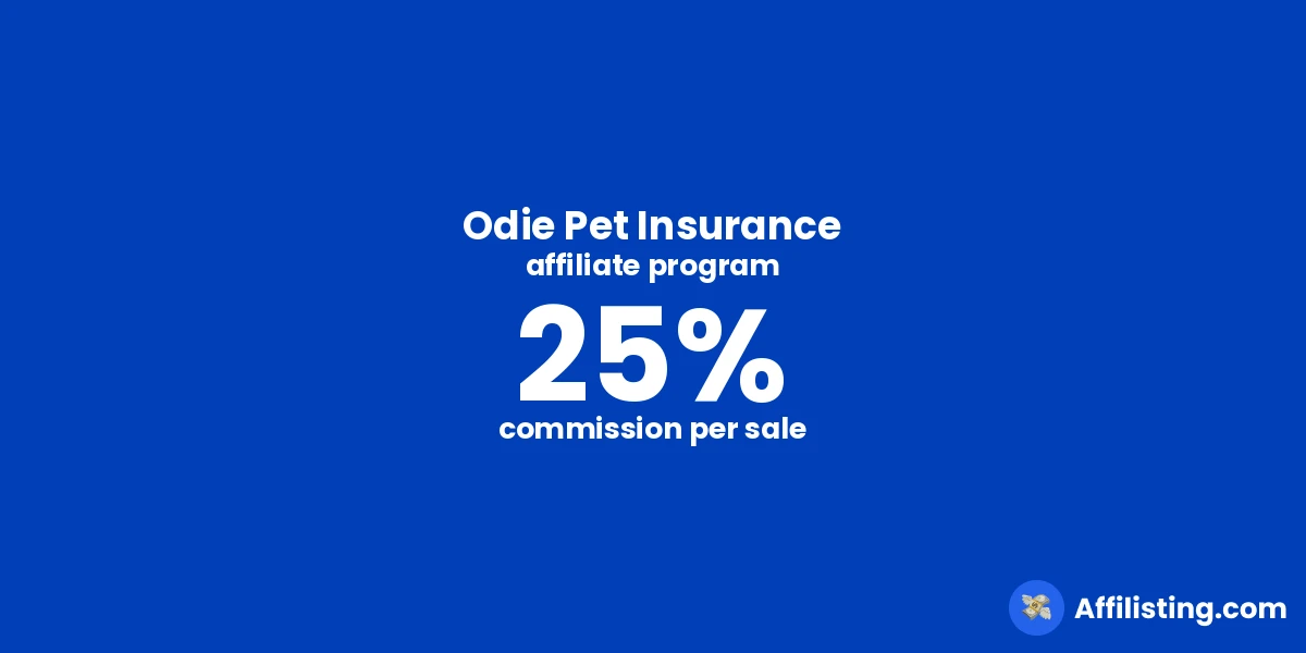 Odie Pet Insurance affiliate program