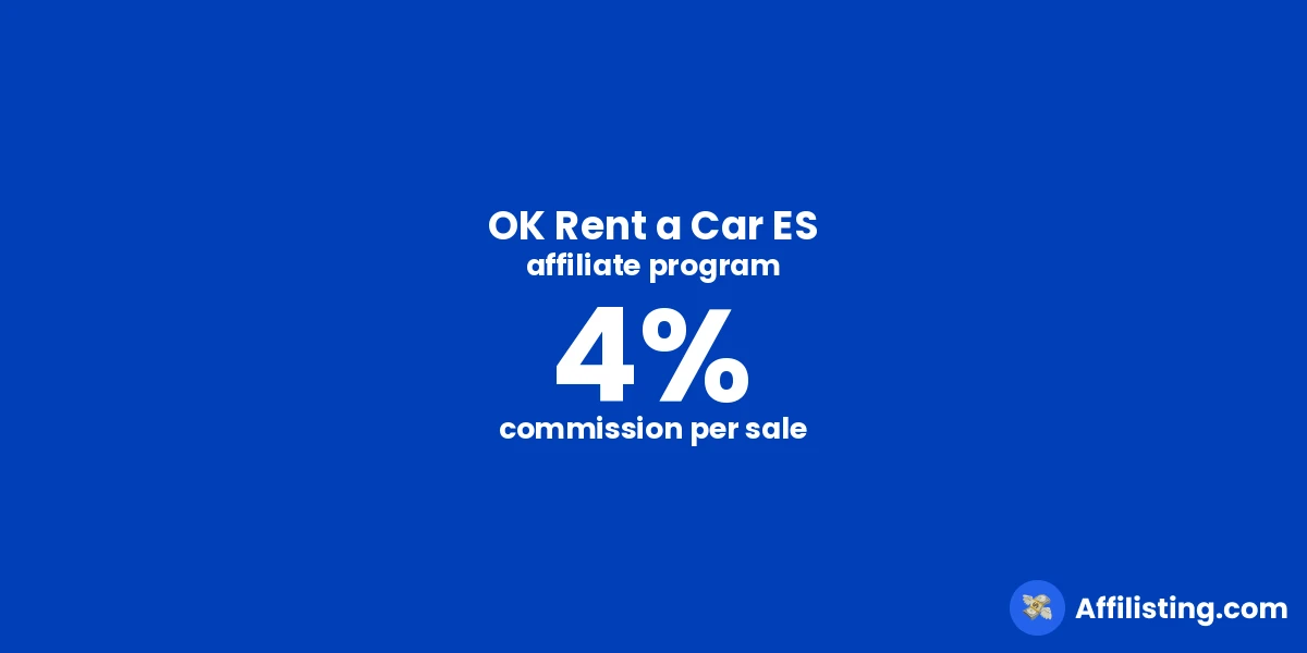 OK Rent a Car ES affiliate program