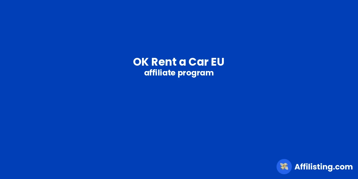 OK Rent a Car EU affiliate program