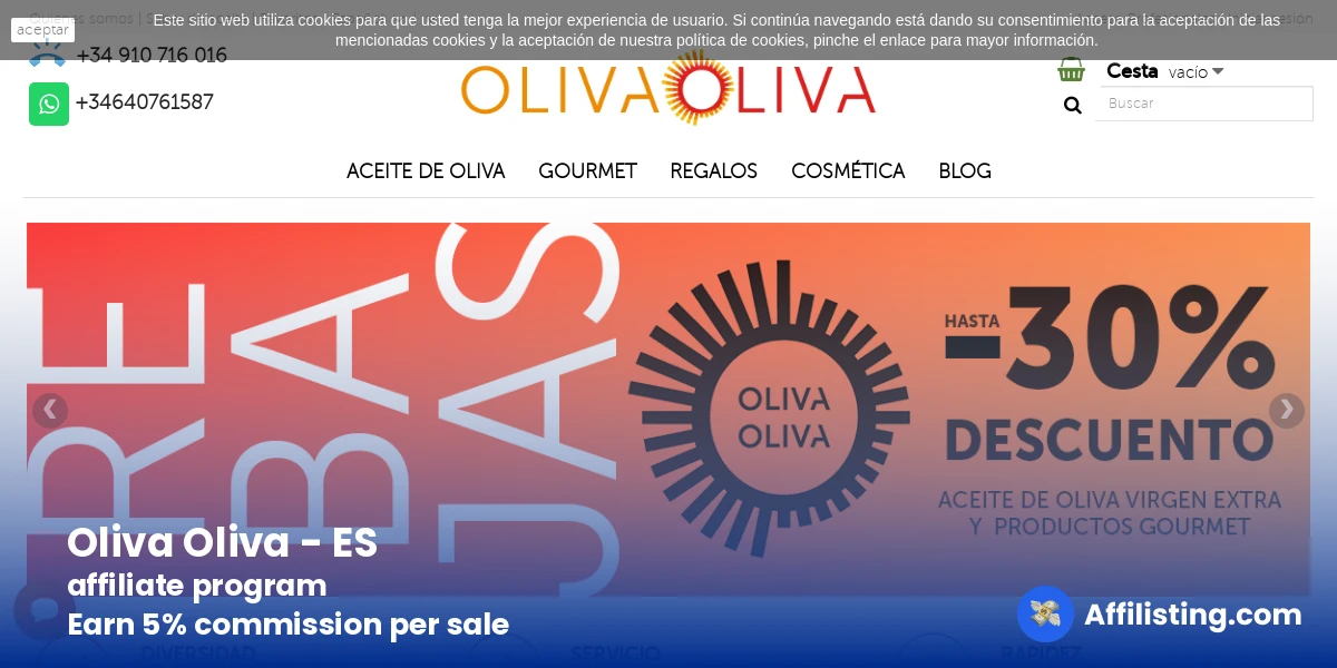 Oliva Oliva - ES affiliate program