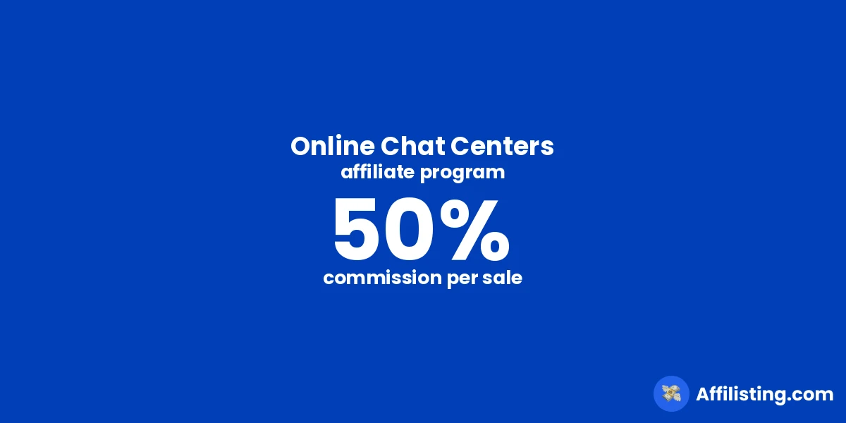 Online Chat Centers affiliate program