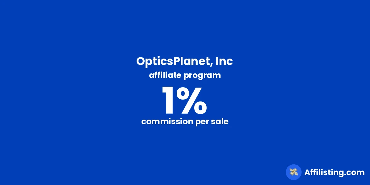 OpticsPlanet, Inc affiliate program