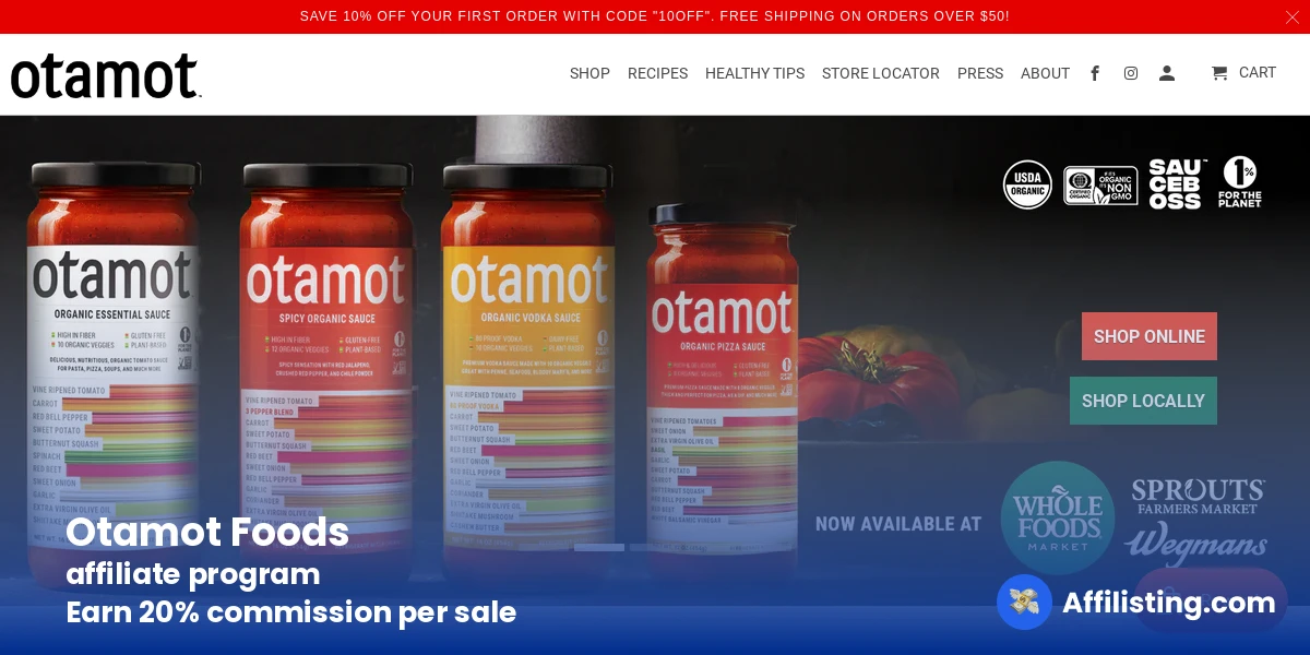 Otamot Foods affiliate program