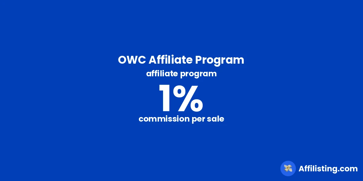 OWC Affiliate Program affiliate program