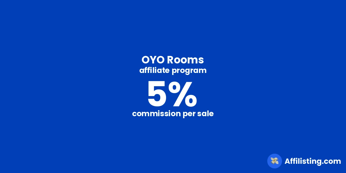 OYO Rooms affiliate program