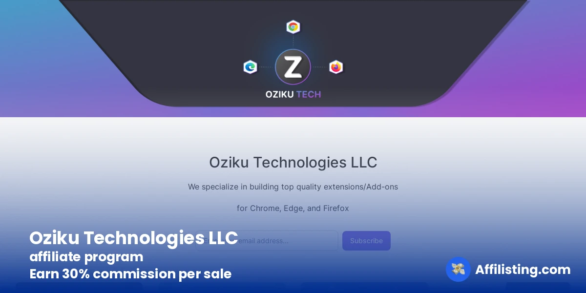 Oziku Technologies LLC affiliate program