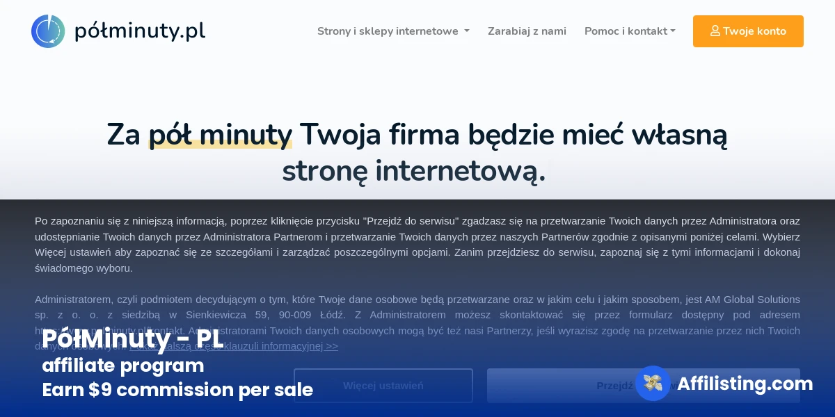 PółMinuty - PL affiliate program