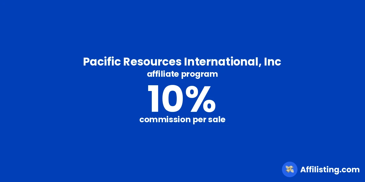 Pacific Resources International, Inc affiliate program