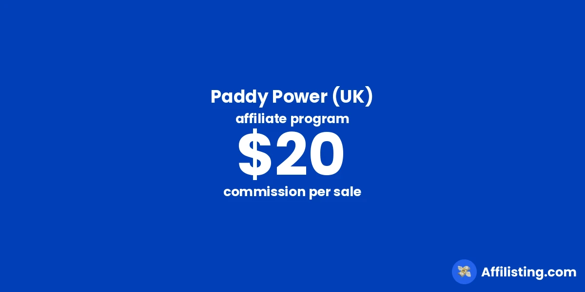 Paddy Power (UK) affiliate program