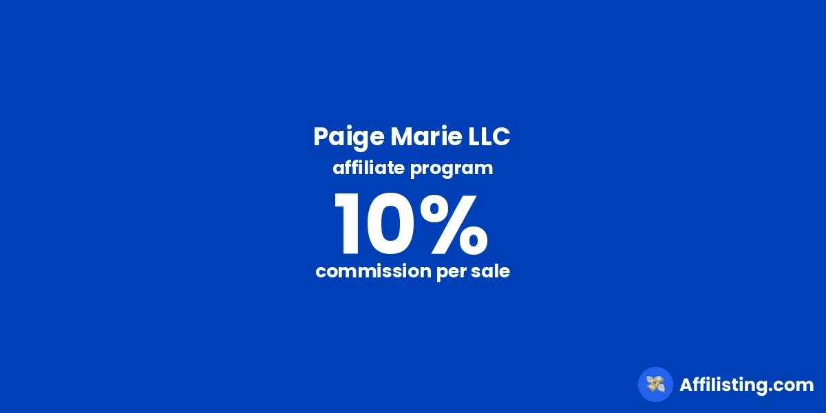 Paige Marie LLC affiliate program