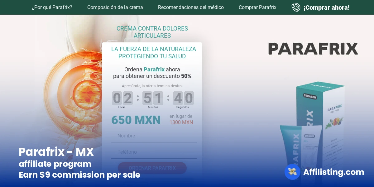Parafrix - MX affiliate program
