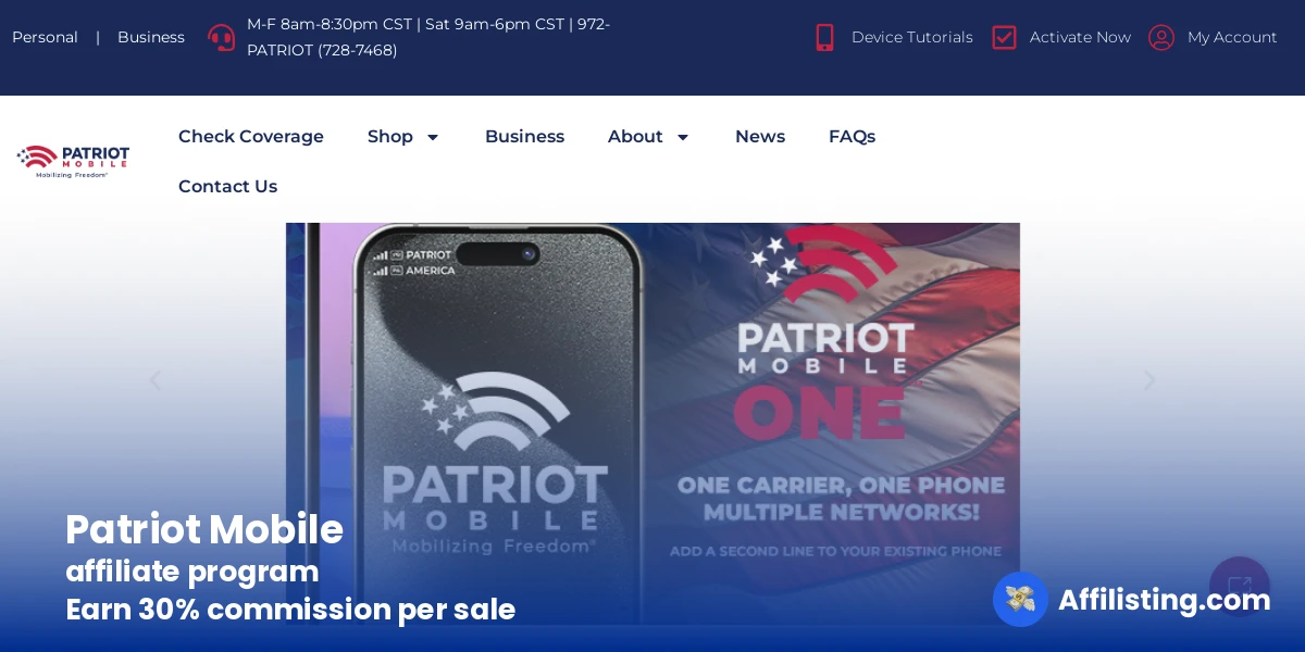 Patriot Mobile affiliate program