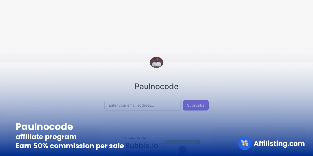 Paulnocode affiliate program