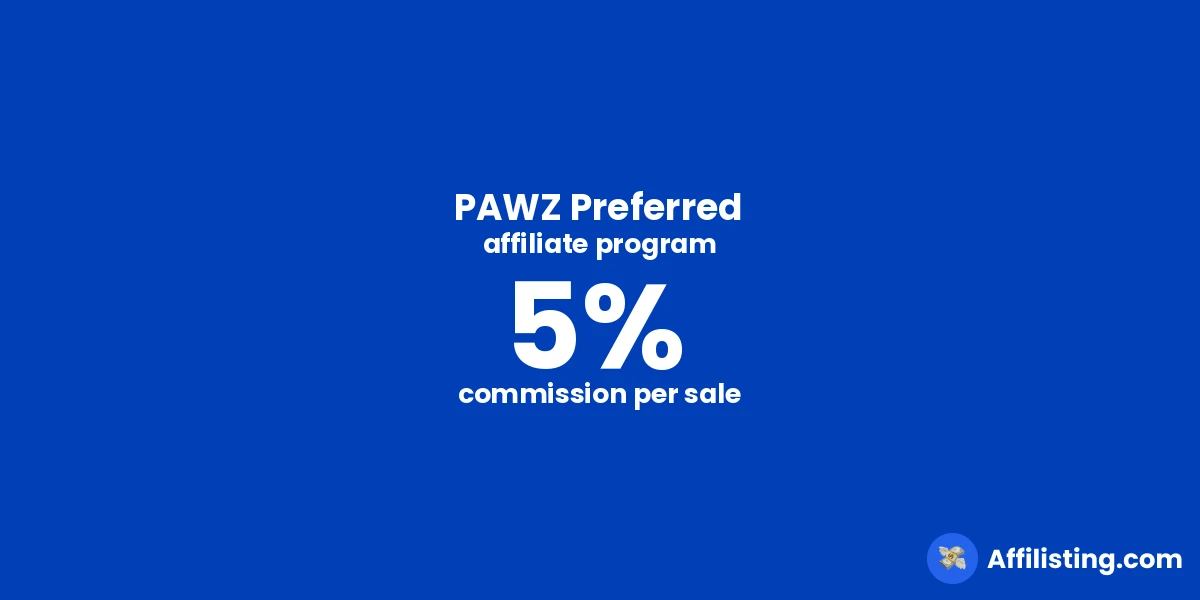 PAWZ Preferred affiliate program