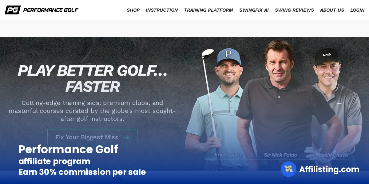 Performance Golf affiliate program