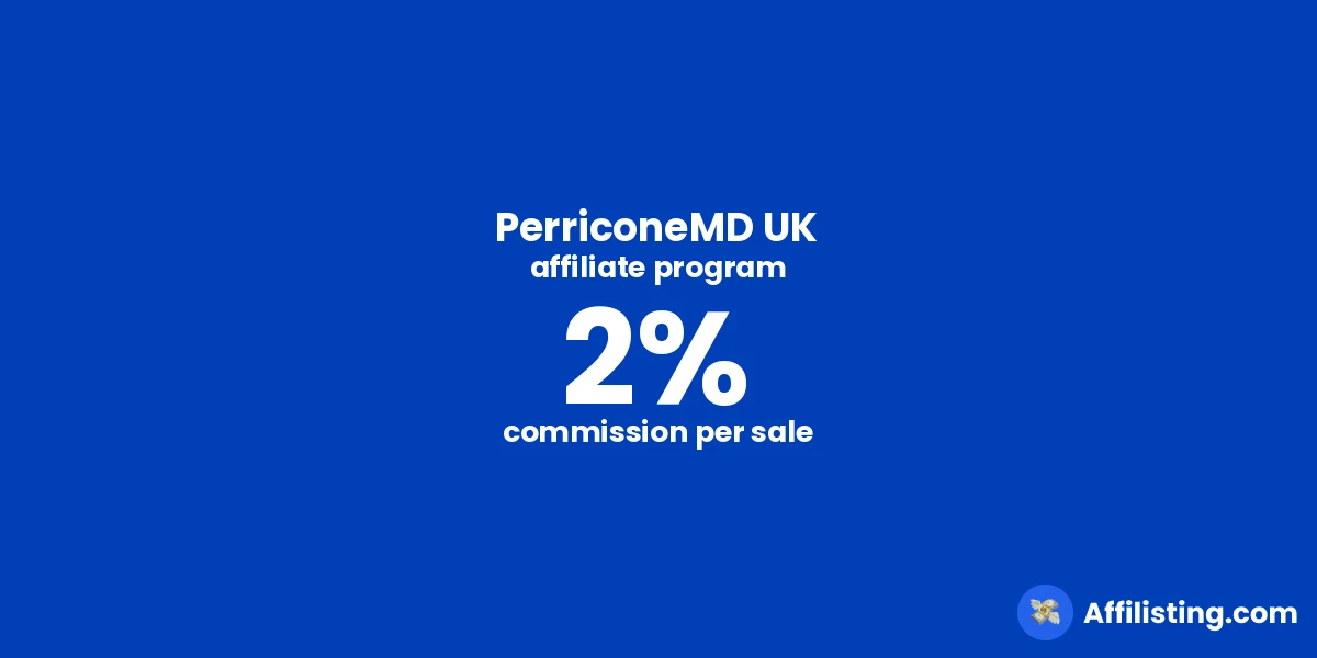 PerriconeMD UK affiliate program