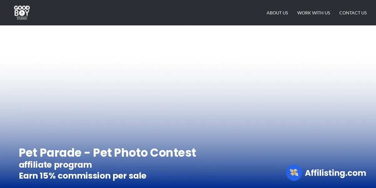 Pet Parade - Pet Photo Contest affiliate program