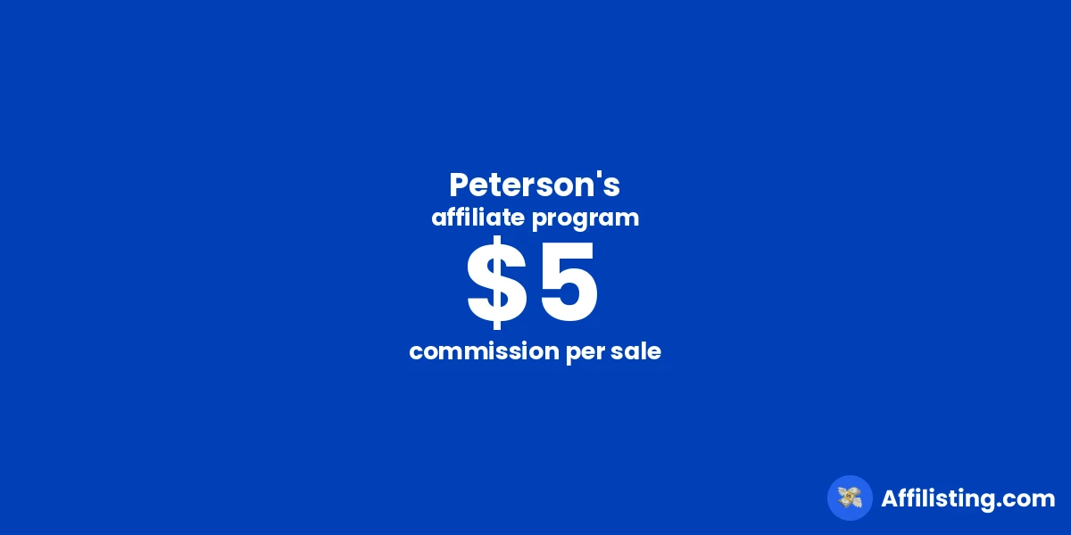 Peterson's affiliate program
