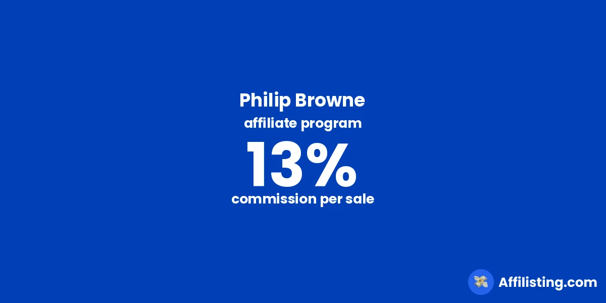 Philip Browne affiliate program