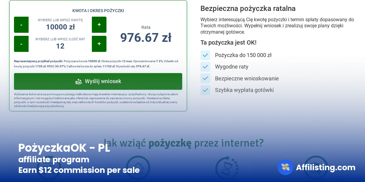 PożyczkaOK - PL affiliate program