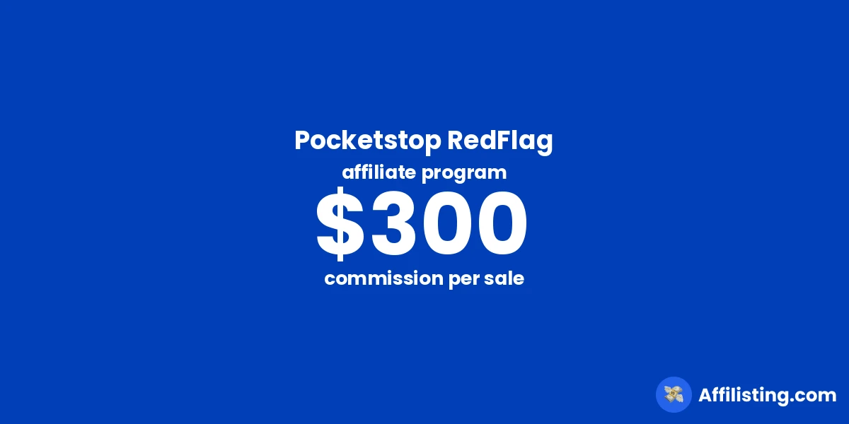 Pocketstop RedFlag affiliate program