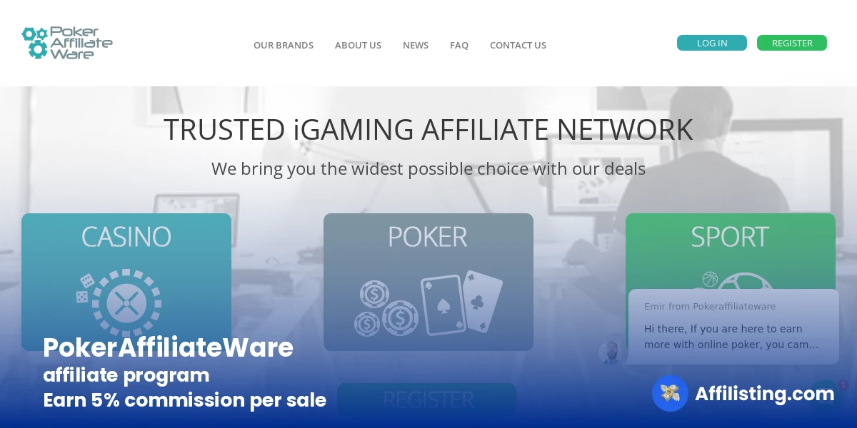 PokerAffiliateWare affiliate program