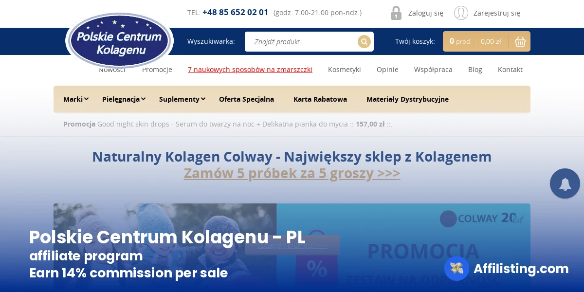 Polskie Centrum Kolagenu - PL affiliate program