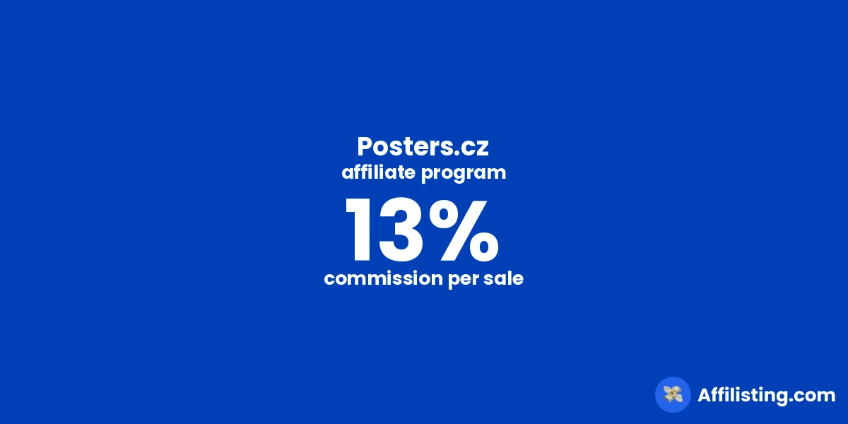 Posters.cz affiliate program