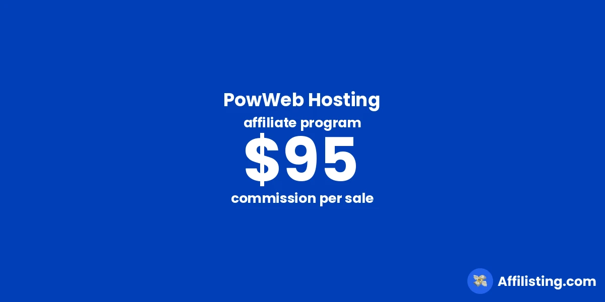 PowWeb Hosting affiliate program