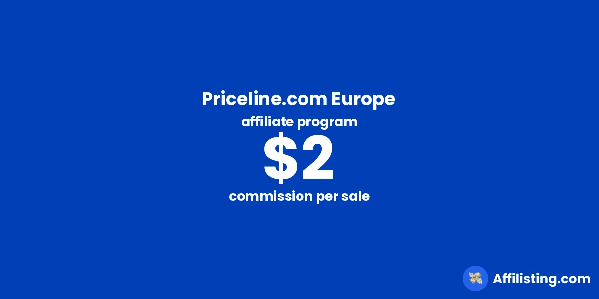 Priceline.com Europe affiliate program