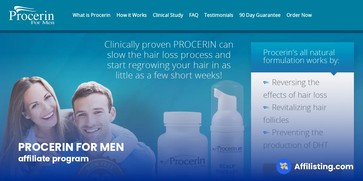 PROCERIN FOR MEN affiliate program