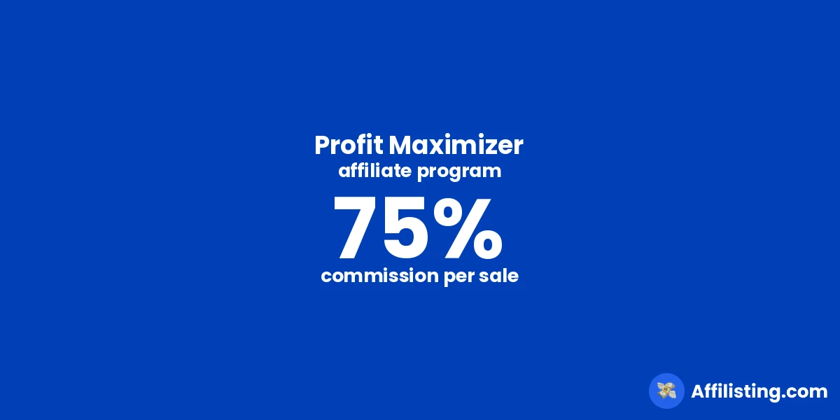 Profit Maximizer affiliate program
