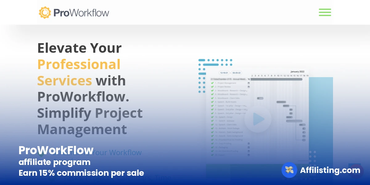 ProWorkFlow affiliate program