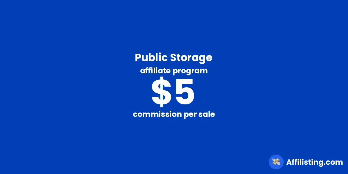 Public Storage affiliate program