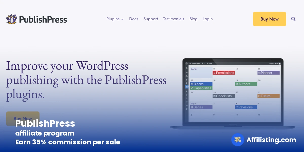 PublishPress affiliate program