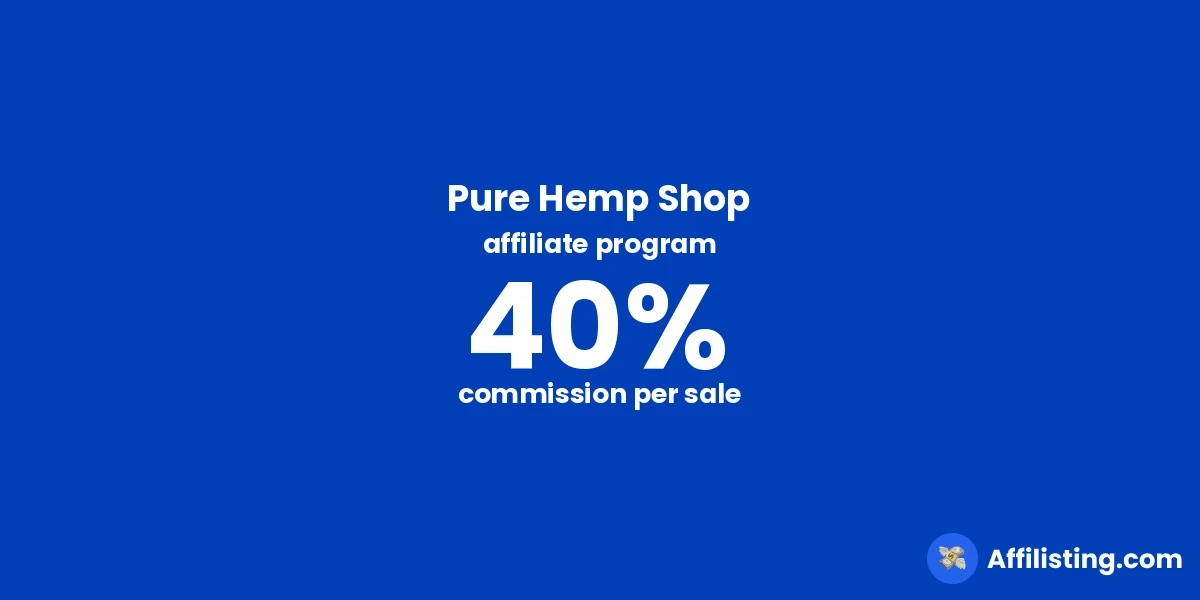 Pure Hemp Shop affiliate program