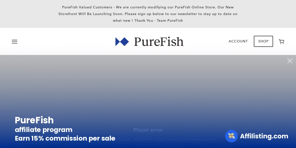PureFish affiliate program