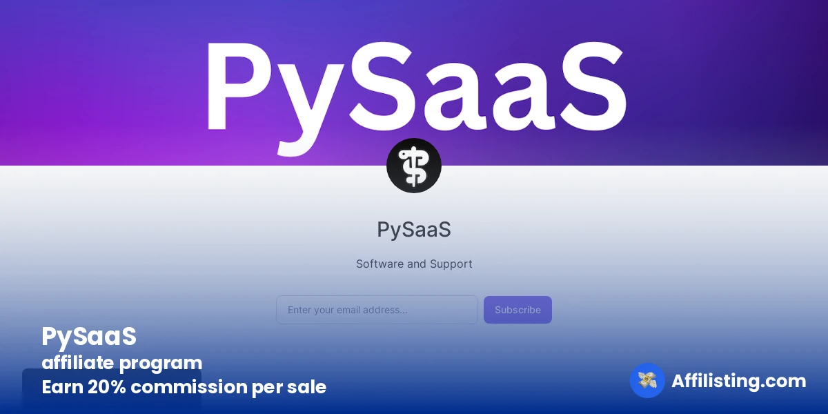 PySaaS affiliate program