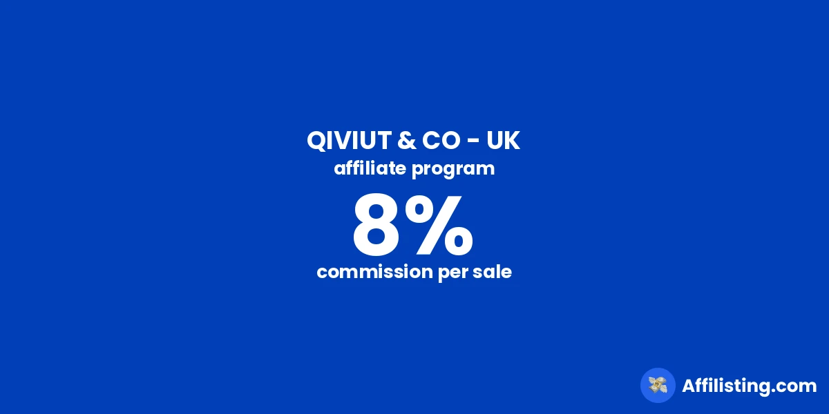QIVIUT & CO - UK affiliate program